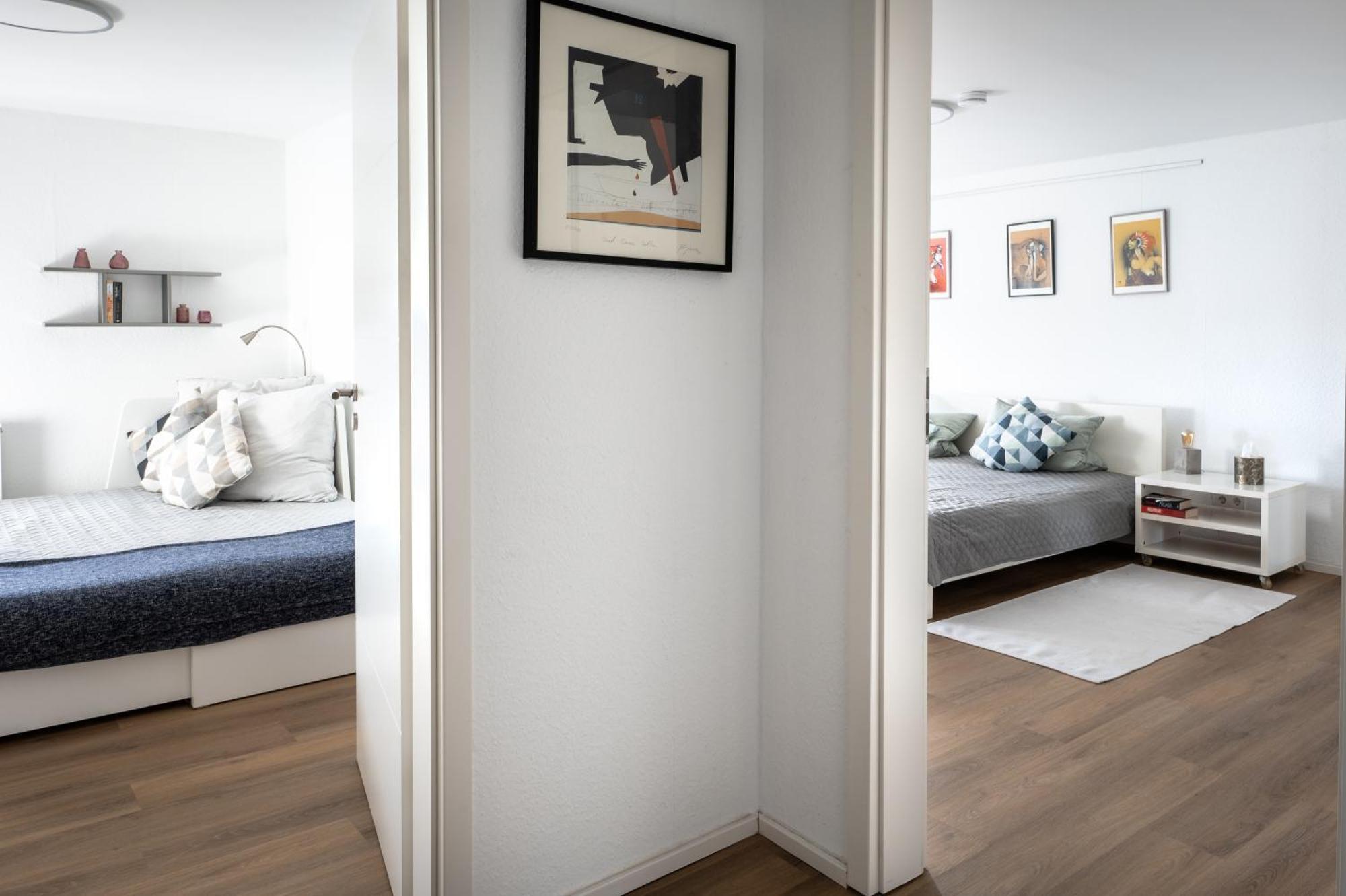 Eich-penthouse, Zentral Am Stadtwald Mit Ausblick Ueber Stadt, 24h Self Check-in, Netflix, Disneyplus *